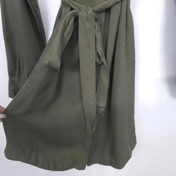 NWT A New Day Olive Green Collared Dress - Picture 6 of 9